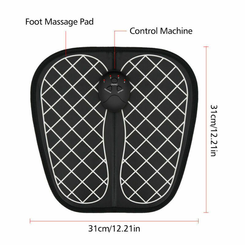 Almohadilla masajeadora portátil plegable para calentar pies EMS