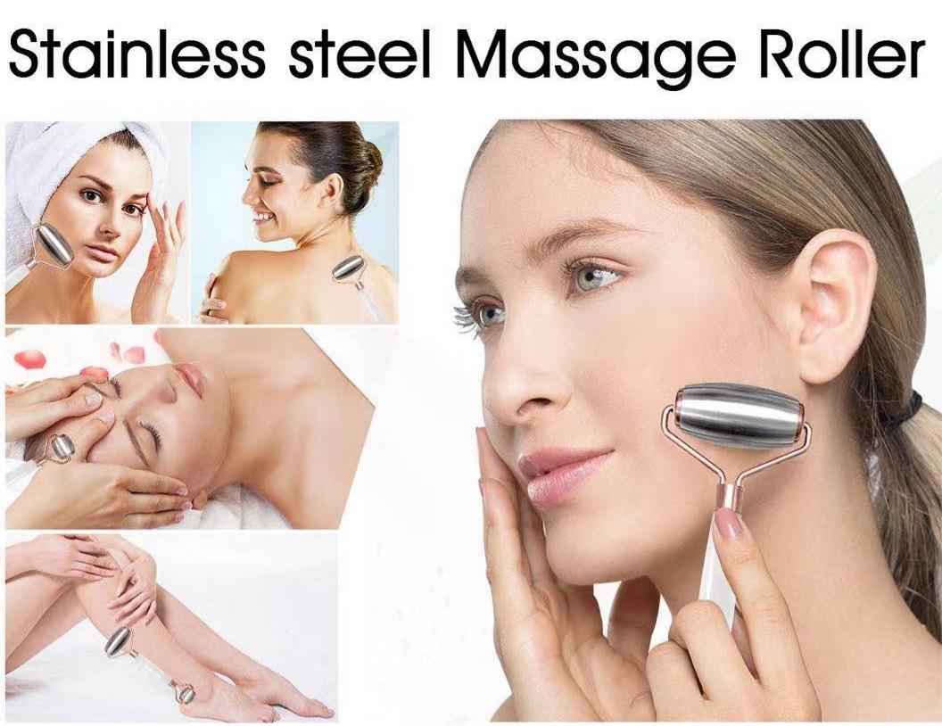 Belleza Gua Sha Ice Tool Masajeador facial Rodillo de jade 