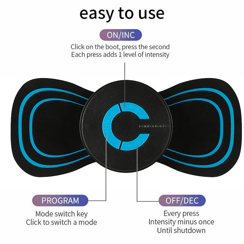 Estimulador eléctrico portátil del parche del masaje cervical de la parte posterior del cuello del ccsme