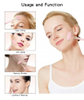 Rodillo de jade masajeador facial con herramienta Guasha de cuarzo rosa