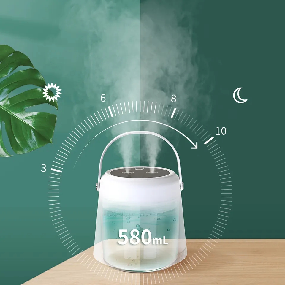 Humectador ultrasónico del difusor del aroma del material de oficina con la luz de la noche