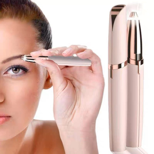 Mini afeitadora eléctrica portátil para mujer, afeitadora de cejas, recortadora de pelo