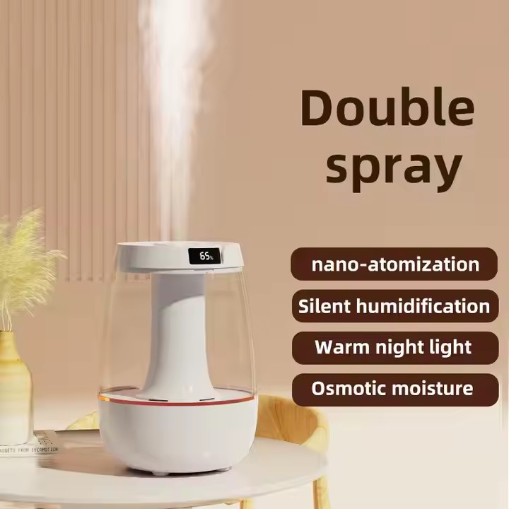 Humidificador silencioso de niebla fría de gran capacidad de 3L para dormitorio de habitación de bebé