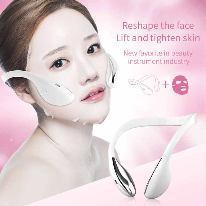 Dispositivo de masaje facial en forma de V de máquina de belleza para uso doméstico