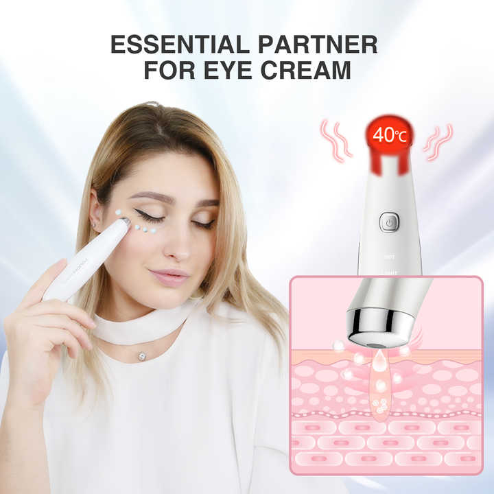 Vibración eléctrica antienvejecimiento belleza crema para ojos Booster labios masajeador varita