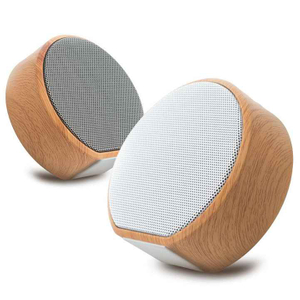 Regalo de promoción Mini altavoz inalámbrico de madera portátil de la música de Bluetooth 