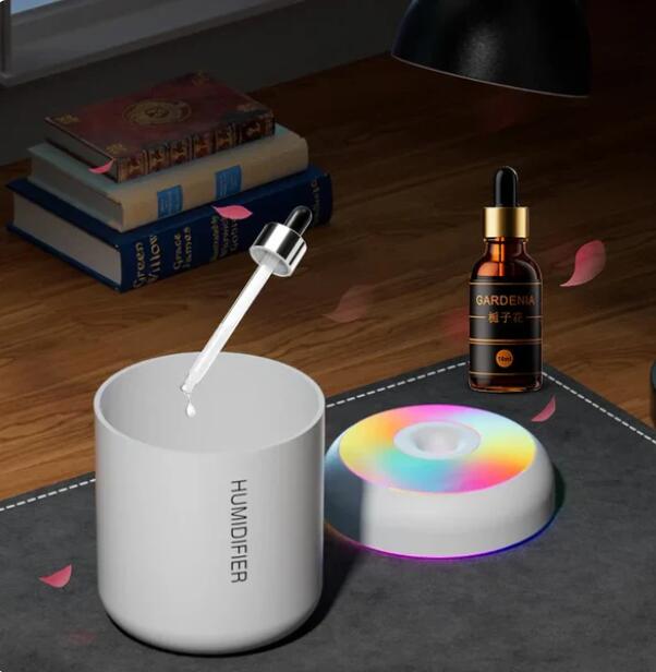 Mini humidificador USB con luz colorida para el hogar