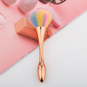 Mini cepillo para rubor de cintura, cepillo para polvos sueltos, cepillo de maquillaje