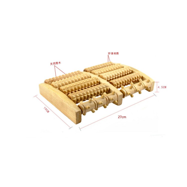 Masajeador de rodillos para pies de madera maciza, regalos para mujeres y mamás