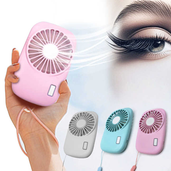 Mini secador de ventilador portátil para pestañas, maquillaje recargable de mano 