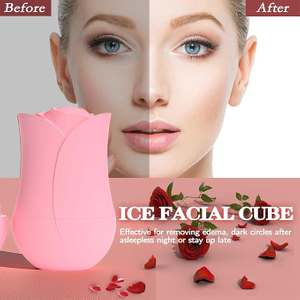 Rodillo de hielo de belleza facial de silicona para rostro y ojos