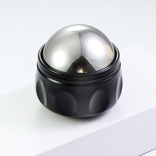 Bola de rodillo del Massager del cuerpo de la cara del hielo del acero inoxidable de la rotación 360°