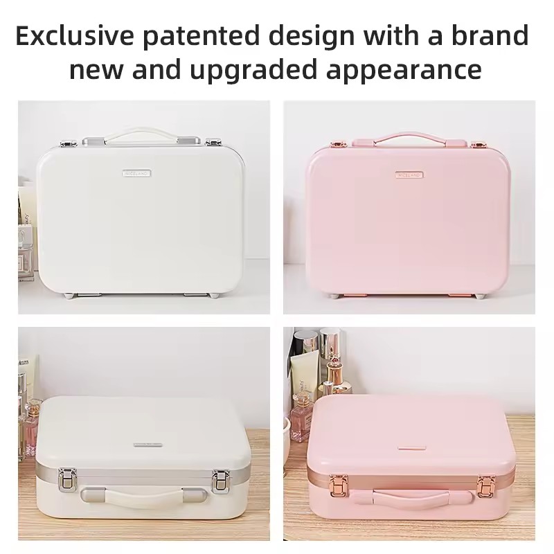 Organizador cosmético del kit de maquillaje profesional portátil con espejo y luces
