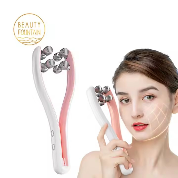 Dispositivo casero para el cuidado de la piel Masajeador con rodillo facial 3D EMS