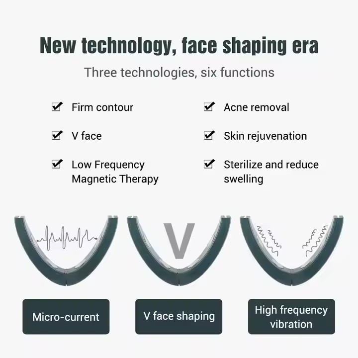 Máquina del Massager de la vibración del lifting facial eléctrico del ccsme de la barbilla doble que adelgaza