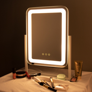 Espejo de tocador de escritorio LED de maquillaje con control táctil inteligente Hollywood con luces