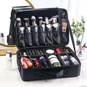 bolso cosmético profesional de la caja del tren del maquillaje del paño de 36-55L Oxford