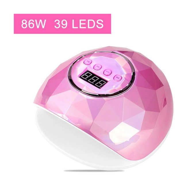 Lámpara de secado de uñas LED UV portátil de 86W con esmalte de gel inalámbrico